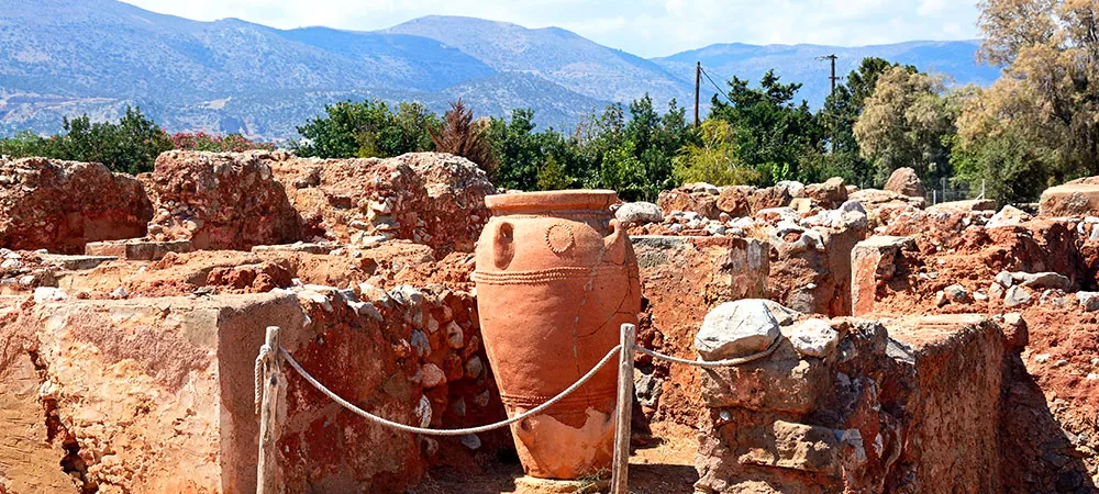 Minoan Malia oude ruines